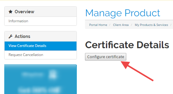 SSL Certificate Configuration
