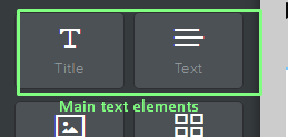 Text elements