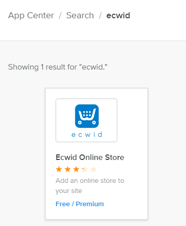 Ecwid app